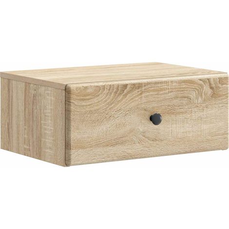Wandmontierter Nachttisch Sonoma-Eiche 49 x 34,5 x 20 cm vidaXL