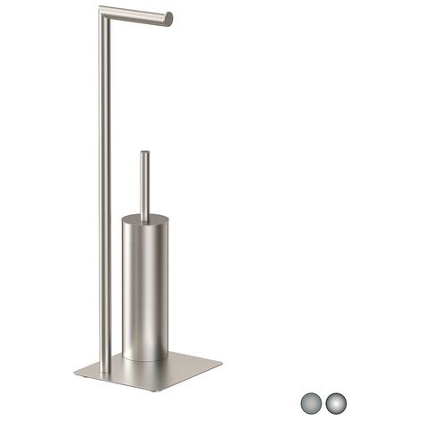 Piantana porta scopino poseidon  Spazzolato cm 20 x h.64,2x18METAF