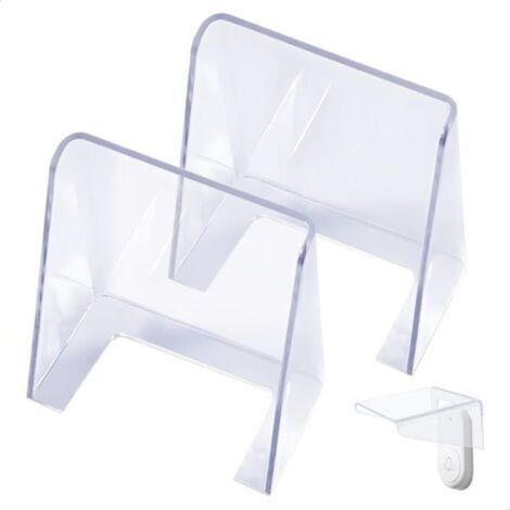 Protection Sonnette Exterieur Pluie, 2 Pièces Transparente Couvercle Étanche pour Bouton de Sonnette Plastique Cache Sonnette Extérieur pour Bouton de Sonnette Sonnette sans Fil (1/5)