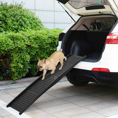 Rampe pliable pour chien Noir 153x40x12,5 cm Plastique (1/5)