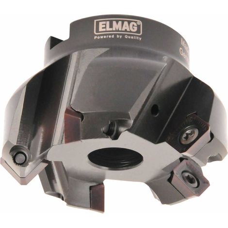 ELMAG Planfräser 45° DM 80mm, 6-Schneiden, Aufnahme 27mm (1/3)