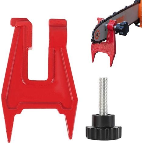 Étau de souche pour scie à chaîne, équipement d'affûtage de tronçonneuse, outil d'étau de guide de classement, accessoire de tronçonneuse d'extérieur robuste, pour l'exploitation forestière, la cour (1/5)