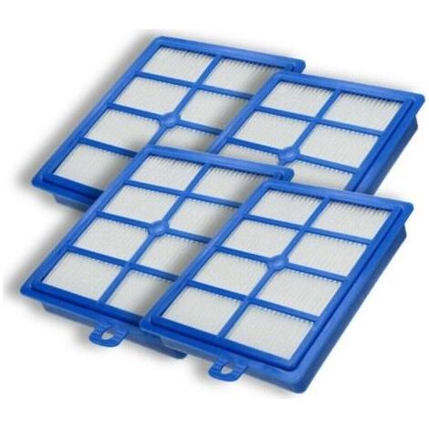 Lot de 4 filtres d'échappement HEPA13 pour Philips/AEG/Electrolux/Tornado/Volta (1/4)