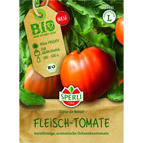 Sperli – Tomate charnue 'Coeur de Boeuf' (cœur de bœuf) – Graines, 1 portion