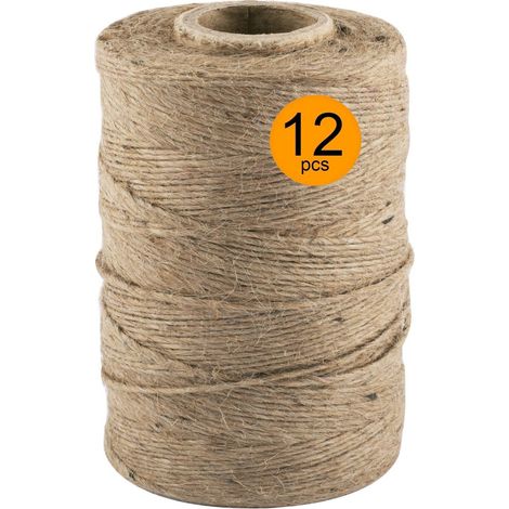 Hilo de yute de 1,2 mm/300 g, 250 m en una bobina de 12 piezas. (1/5)