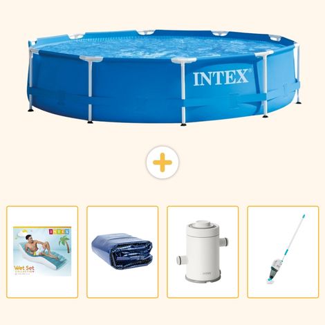 Intex Piscine Tubulaire Ronde - 305x76 cm - 5-pièces S87 (1/5)