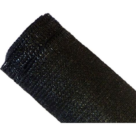 Brise-vue 90% - Noir - 185gr/m² - Boutonnières Noir 1.8m x 5m