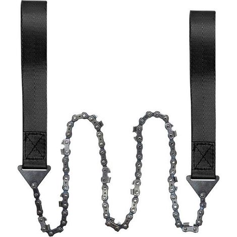 Camping-Handkettensäge – 33 Zähne, Edelstahl, mit Tasche, tragbare Drahtsäge (1/4)