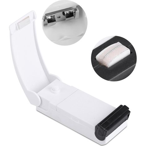 Mini machine à sceller les emballages ménagers, sachets de goûter, scelleuse thermique pour sacs en plastique, rangement de cuisine (piles non incluses) (1/5)