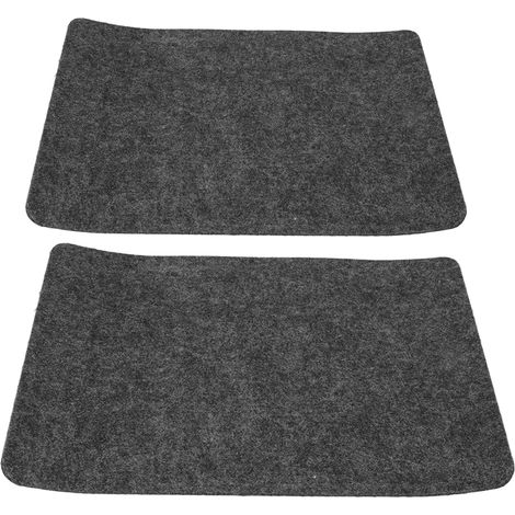 Set aus 2 hitzebeständigen, abwaschbaren und vorgeschnittenen Matten, Wärmeisolatoren für Küchenarbeitsplatten, kompatibel mit Heißluftfritteusen. (1/5)