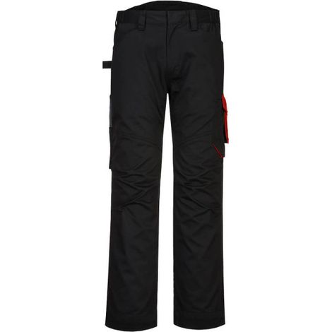 Pantalón PW2 Service: Comodidad y Resistencias para Tu Trabajo / Negro Rojo / 42