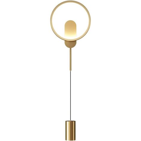 Bracket Light Applique Murale Nordique à LED pour Salon, luminaire Mural géométrique, Lampe de Chevet de Chambre à Coucher, Couloir (doré 3000 K) Wall Lamp