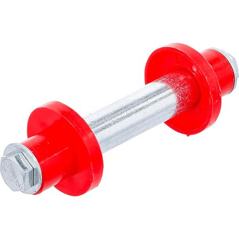 BGS Diy 81951 Kit d’essieux pour roue de brouette 128 mm Ø 20 mm avec 2 douilles d’écartement (1/3)