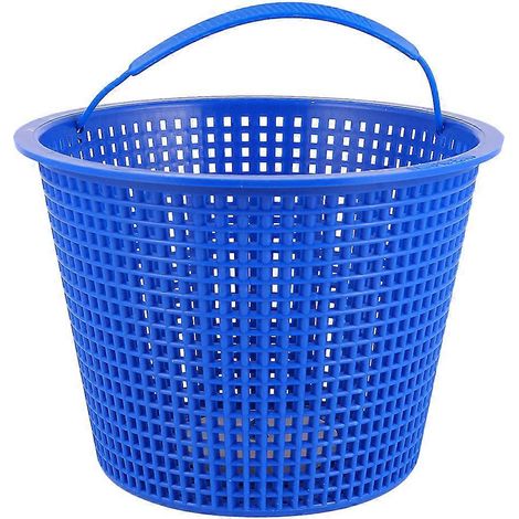 Panier de filtre portable pour piscine, anti-colmatage, en plastique bleu (1/4)