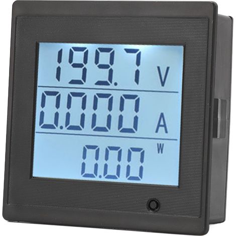 Digitales 6-200V DC-Voltmeter mit LCD-Anzeige, Spannungsüberwachung mit Alarmfunktion, Gleichstrommesser, Digitalanzeige (1/5)