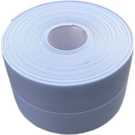(2 pièces Bleu)Plinthe souple - Bande d'extrémité pour cuisine et salle de bain 38 mm 3,2 m, joint auto-adhésif, bande pliante flexible, joint d'étanchéité (1/4)