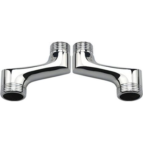 Raccord Contre Coudé Douche,Laiton Coudé RéDucteur,Bras Pivotant RéGlable,Raccord Mural Contre Coudé,Raccord Excentré 1/2 3/4,Chrome