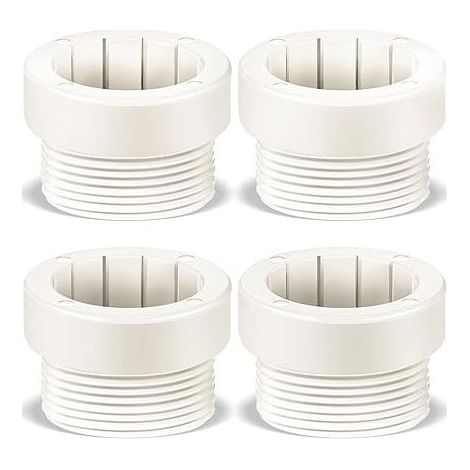 Set mit 4 Gewindestabilisierungsadaptern für 1,75"-Poolschirme für Terrassen