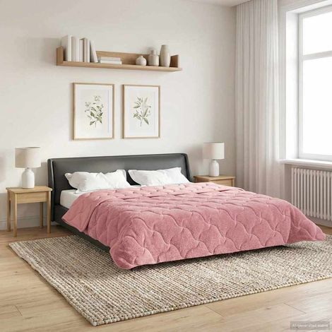 Teenpull – Ganzjahresbettdecke Gepolstert Rosa 220 x 240 cm (1/5)