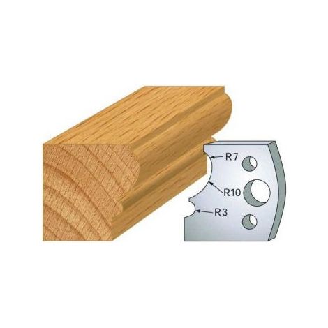 JEU DE 2 FERS PROFILES ACIER HT.40MM N°105