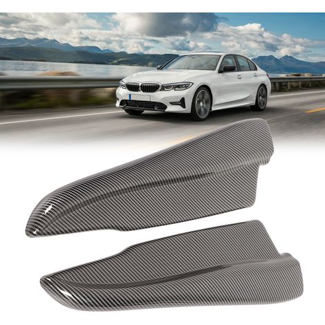 Pièces de modification extérieure universelles pour ailerons arrière, protections d'angles arrière et pare-chocs texturés en fibre de carbone. (1/5)