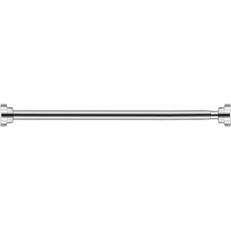 Tringle à rideau télescopique 55-85 cm, sans perçage ni vis, acier inoxydable, rail de douche réglable, barre extensible pour penderie, salle de bain, fenêtres ou portes (1/5)