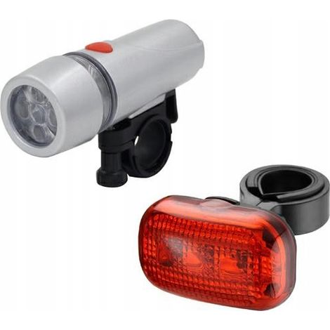 Juego de luces LED impermeables para bicicleta, delanteras y traseras, con llanta. (1/3)