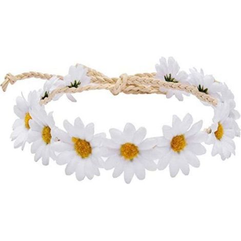 Set di 3 fasce per capelli con margherite, elegante corona di girasoli, corona per capelli da sposa, festival, stile bohémien