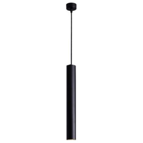LED Lampe Suspension Nordique Long Tube Lampe Suspendue Minimaliste Créatif Plafonnier Art Moderne Décor Luminaire pour Salle à Manger Cuisine Ile lumière blanche et chaude 4000K(Noir 30cm) (1/5)