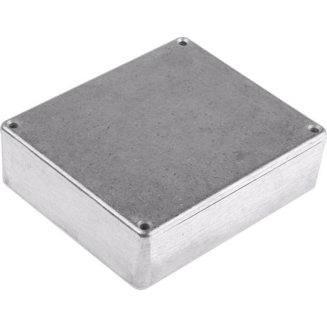 Boîtier RS PRO en Fonte d'aluminium, 119.9 x 100 x 35.7mm, Argent IP66, Blindé ( Prix pour 1 )