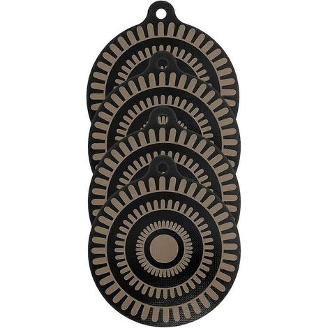 Lot de 4 tapis isolants pour plaque à induction, protection de plaque de cuisson 22 cm (1/4)
