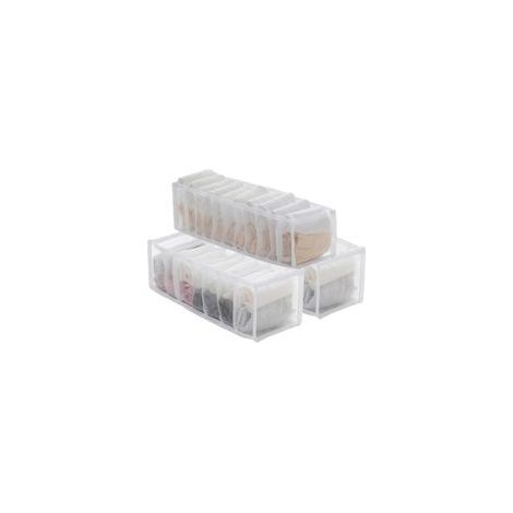 Organisateur de Tiroir Pliable,Boîte de Rangement Vetement,Boîte de Rangement Pliables,Rangement Tiroir Pour Chaussettes, sous-vêtements, culottes(3 pièces)