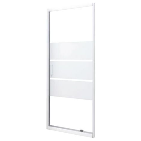 ONDEE ZEN - Porte de douche MISSI - Pivotante - Finition Blanc - 80x185cm (1/4)