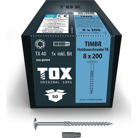 TIMBR 8,0 x 200 TK (50 Stk.) (1/4)