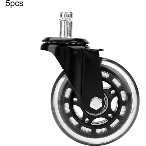 Office Chair Caster Wheels Universal Mute Wheel Replacement Office Chair Wheels 5 PCS(1) (1/5)