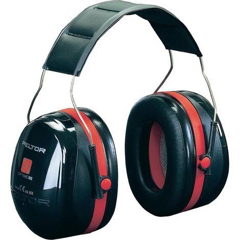 Cuffie antirumore 3M Peltor Optime III - Nero/Rosso -