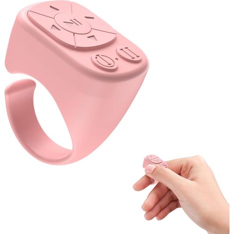 Télécommande TikTok Ring – Télécommande Bluetooth compatible avec iPhone et iPad, bouton caméra, vidéo et musique, compatible iOS et Android (1/5)