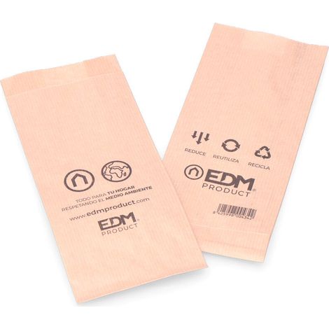 Sac Papier Edm 9x21cm Emballage écologique Polyvalent - Edm