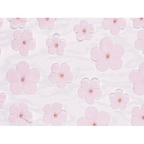 Chemin de table Fleurs, rose clair, 26 x 500 cm (1/5)