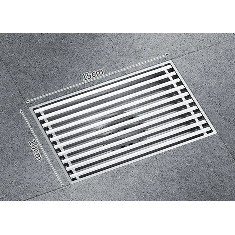 (15Cm wire drawing)Deodorant stainless steel floor drain large large displacement garden courtyard outdoor rooftop (1/4)
