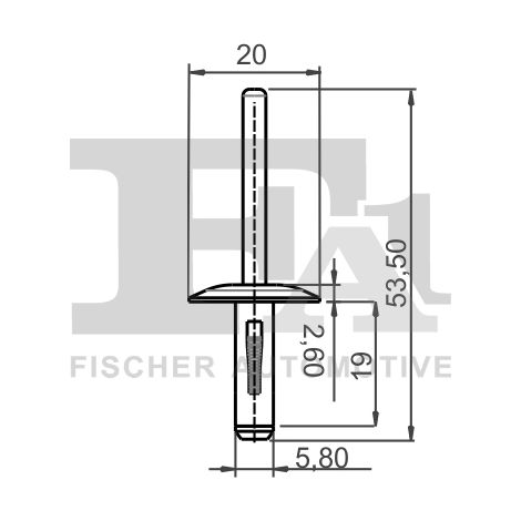Assortiment, rivets aveugles FA1 10-20020.5 ALPINA 51717002953 51777171004