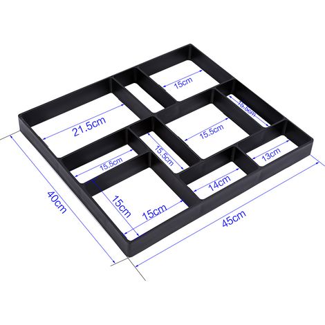 Moule à pavage en béton pour jardin à faire soi-même, pour allées et aménagements extérieurs (1/5)