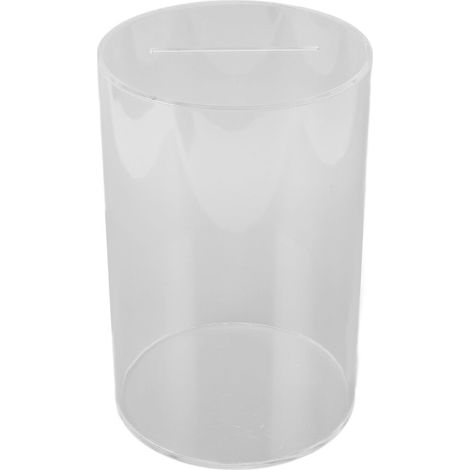 Tirelire transparente de grande capacité, boîte transparente résistante aux chutes, pot d'épargne de pièces de monnaie en acrylique pour enfants et adultes L (1/5)