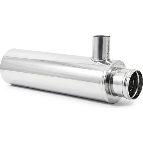 MAKA Collettore Coassiale Orizzontale Canna Fumaria Pellet Inox Ø 100/150 mm (1/5)