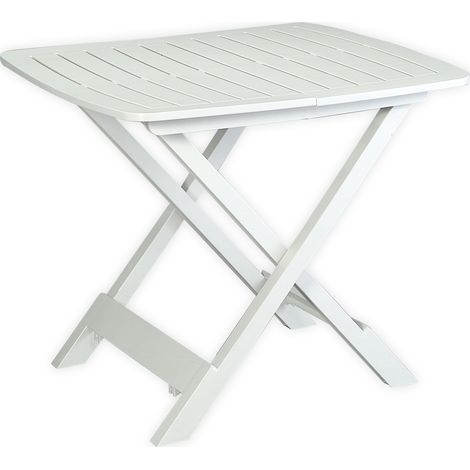 TAVOLO TEVERE PIEGHEVOLE cm. 79x72x70 h col. Bianco