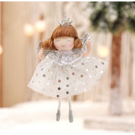 Angel - Decoration De Noel En Tissu - Pour Arbre De Noel Et Decoration Intérieure - Lot De 1 (1/2)