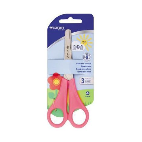 Westcott Kinderschere E-21591 00 13cm 5 Zoll rund pink (1/4)