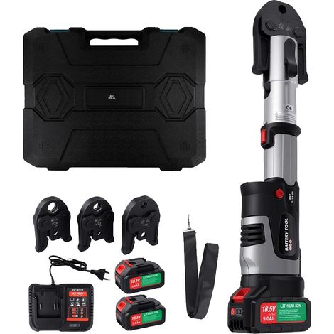 Outil de sertissage, alimenté par batterie, conception durable, V15/V22/V28mm (1/2)