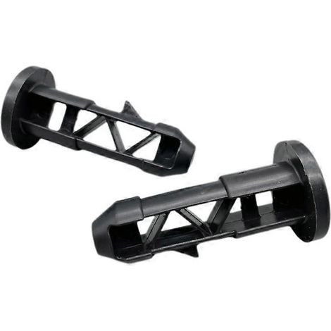Lot de 6 goupilles de charnière pour couvercle de poubelle à roulettes extérieure de 240 L, en plastique noir (1/5)