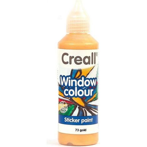 Peinture repositionnable pour vitres Creall Glass 80 ml - doré